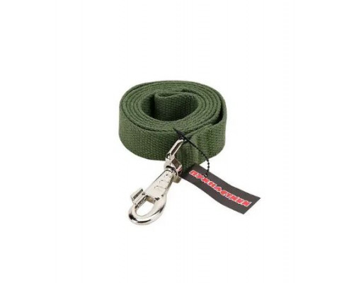 Поводок брезентовый , зеленый 20mm/1,5m