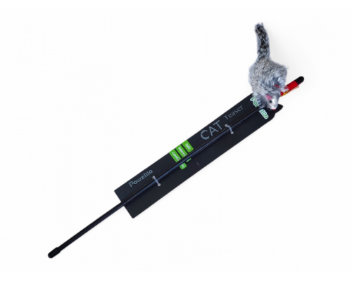 Удочка дразнилка, с  игрушкой, мышь мех, 49см