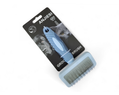 Пуходерка серо-голубая. №2, 9,5*17см