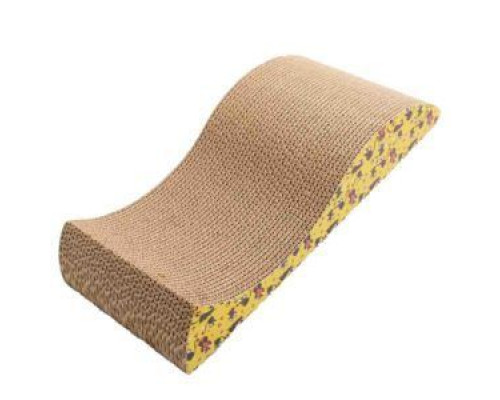 Когтеточка картонная WAVY CM.50 W/CATNIP