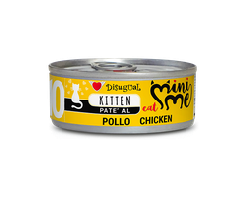 Влажный корм для кошек Disugal Cat Mini Me 10 для котят с курицей 85 гр