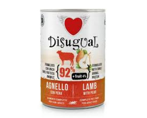 Disugual пашет для взрослых собак с фруктами, ягненком и грушей 400 гр