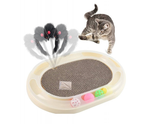 Когтеточка для кошек с игрушками