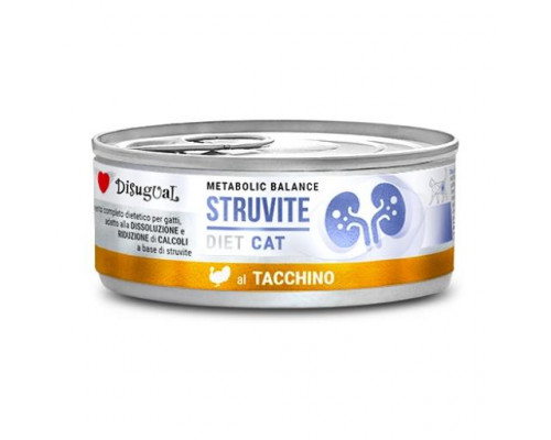 Disugual Влажный корм для кошек с индейкой Struvite 85 гр