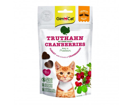 Лакомство для кошек Gimcat Crunchy Snack Turkey & Cranberry 50 g.