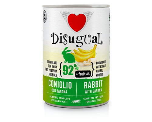 DISUGUAL паштет кролик с бананом 400 гр