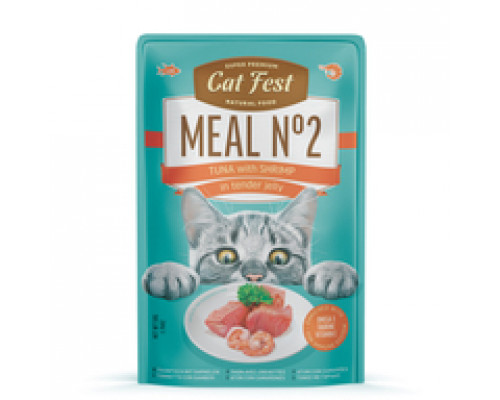 CatFest Тунец с креветками в нежном желе 