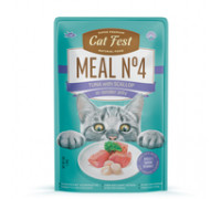 CatFest Тунец с гребешком в нежном желе Meal Nr4, 50 г