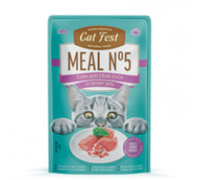 CatFest Тунец с крабовыми палочками в нежном желе Meal Nr5, 50 г 