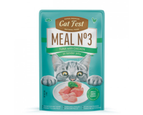 CatFest Тунец с курицей в нежном желе Meal Nr3, 50 г