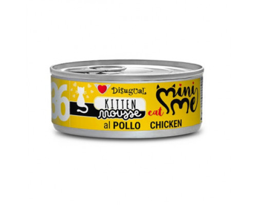 Disugual Mini Me Mousse 36 Безглютеновый консервированный корм для котят Мусс из Курицы 85гр