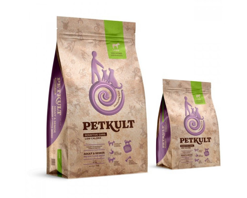 Petkult Sensitive Lamb&Rice Adult & Senior ягнёнок с рисом 12 кг