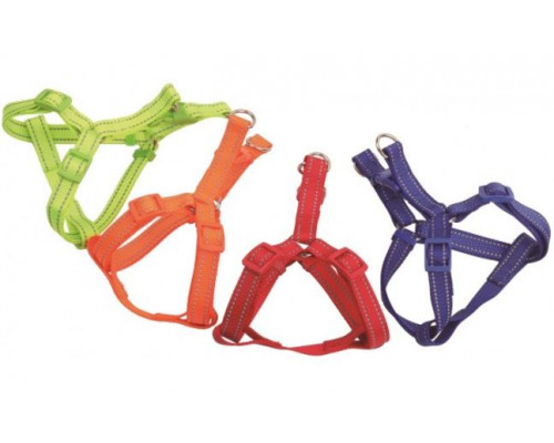 Регулируемая светоотражающая нейлоновая шлейка для собак 2.5*50-75 см. 
