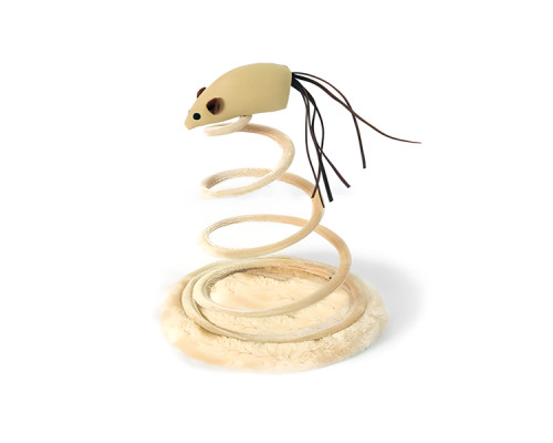 Игрушка-дразнилка "Пружинистая мышка"