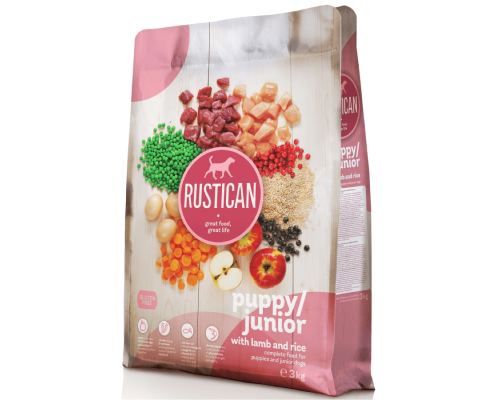 Корм для щенков Rustican Puppy/Junior with lamb and rice  12 кг