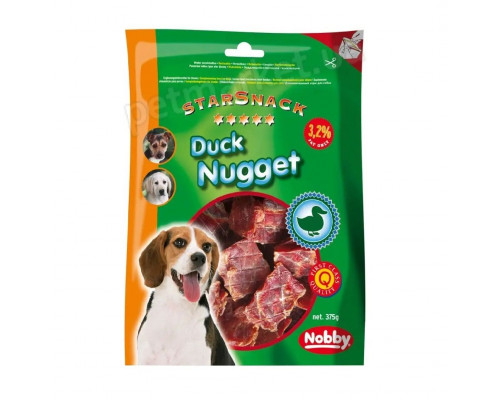 Корм Лакомство для собак Nobby Starsnack Утиные наггетсы 375 g.