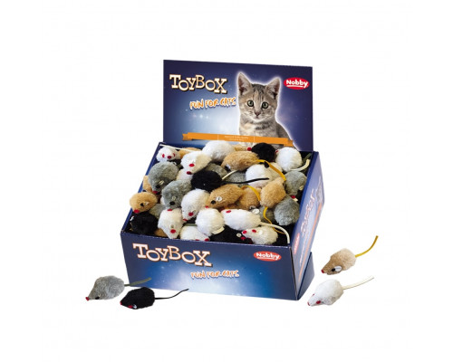 Игрушка Nobby для кошек Мышь меховая 5 см 80110
