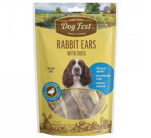 Dog Fest Rabbit Ears with Duck 90g