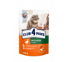 Club 4 Paws корм для взрослых кошек —утка в соусе