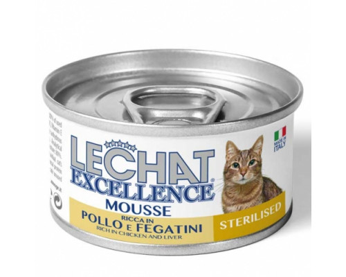Lechat Excellence Mousse Sterilised Chicken/Livers 85g