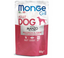 MONGE DOG GRILL POUCH BEEF 100gr.