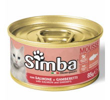 SIMBA CAT Pate with salmon and shrimps 85gr.