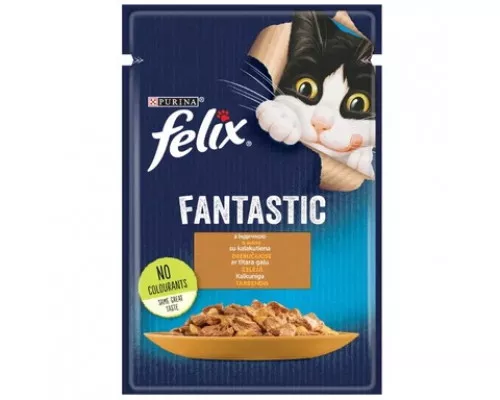 Felix Влажный корм Purina  для кошек с индейкой в ​желе