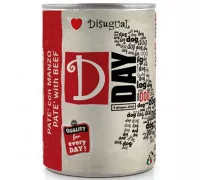 Влажный корм для собак Disugal D-Day Dog паштет с говядиной 400г
