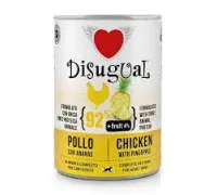 DISUGUAL Dog Chicken with Pineapple 400g - монопротеиновые консервы для собак с курицей и ананасом (паштет) 