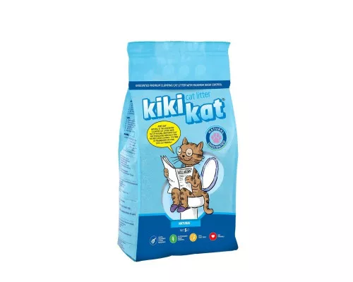 Наполнитель для кошек KikiKat 5L Natura без запаха