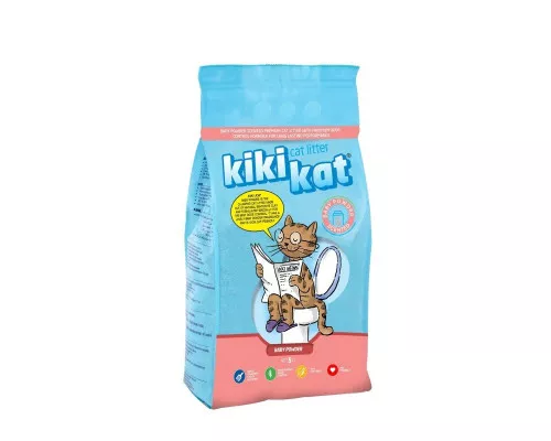 Наполнитель для кошек KikiKat 5 L Baby Powder детская присыпка