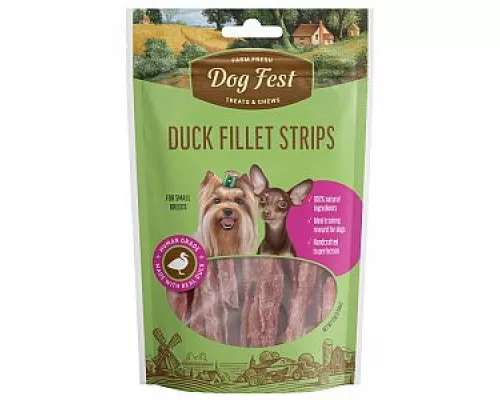 Dog Fest Duck Fillet Stripes 55g