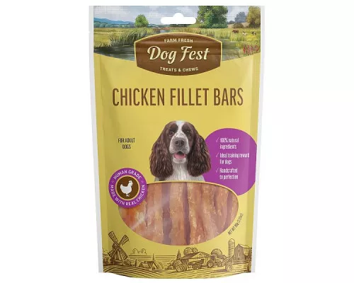 Dog Fest Chicken Fillet Bars 90g