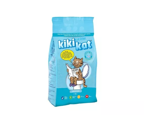 Наполнитель для кошек KikiKat 10 L Mountain Fresh горная свежесть